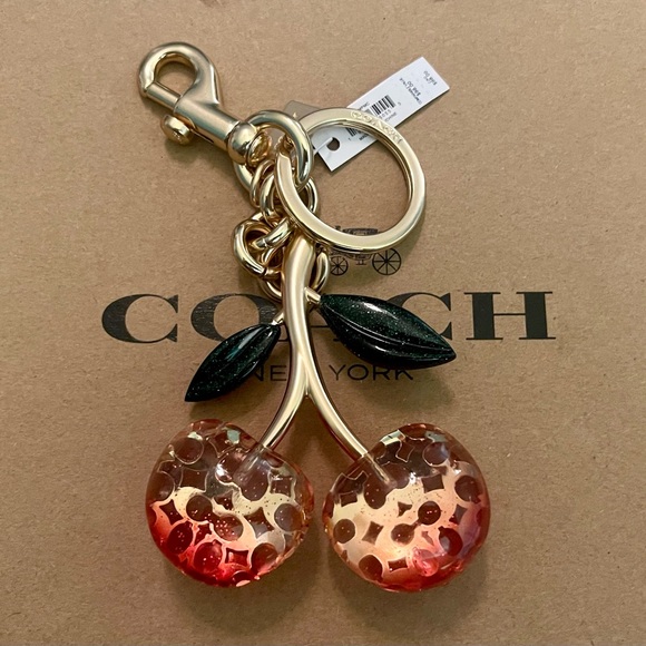 Coach Accessories Coach Signature Cherry Keychain Bag Charm Fob Poshmark